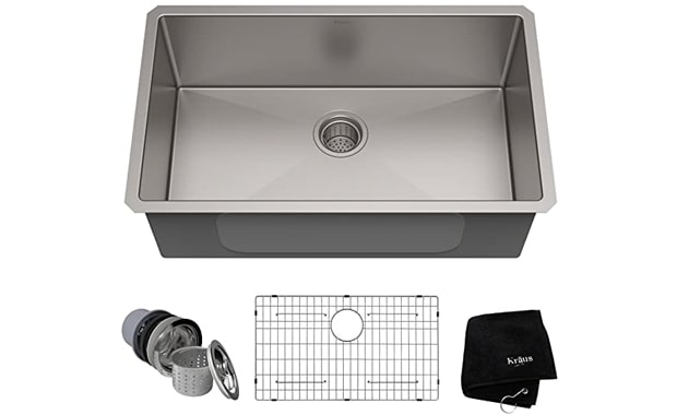 Kraus KHU100-30 Kitchen Sink, 30 Inch, Stainless Steel