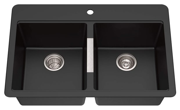 Kraus KGD-433B 33 1/2 inch Onyx Granite Kitchen Sink