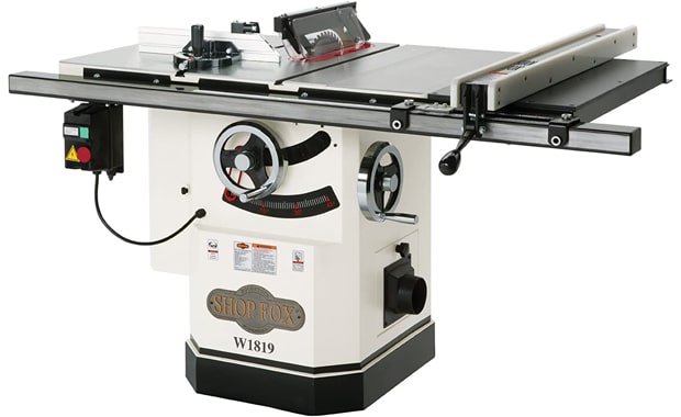 Shop Fox 10” 3-HP W1819 Table Saw