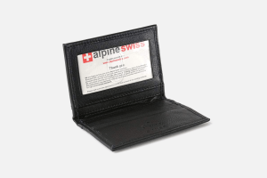 Best Storage: Alpine Swiss Genuine Leather Business Card Holder Wallet