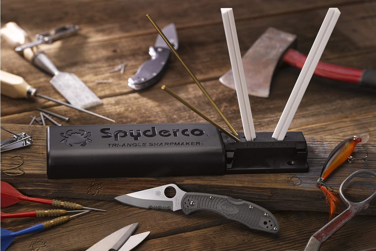 Best Tri-Angle Spyderco 204MF Premium Tri-Angle Knife Sharpener with DVD