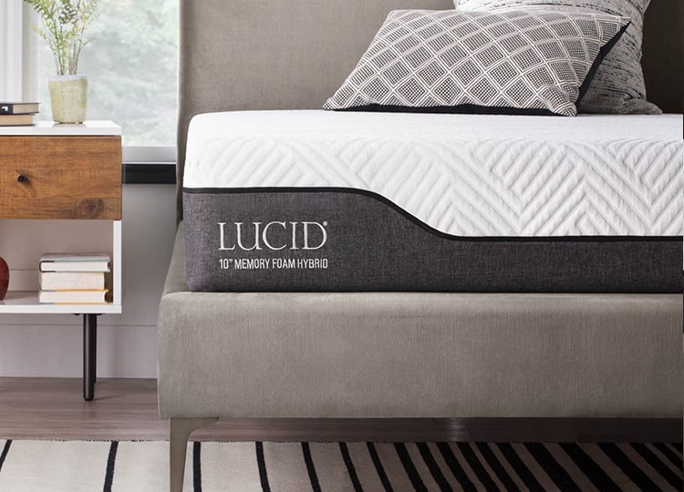Best for Side Sleeper LUCID 10” Hybrid Queen Mattress