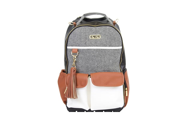 Itzy Ritzy Large Capacity Diaper Bag with Stroller Clips, Changing Pad, & 

Bottle Pockets