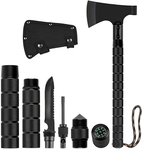 Best All-Round Survival Tool LITERAL Survival Axe Folding Portable Camping Tactical Tomahawk 