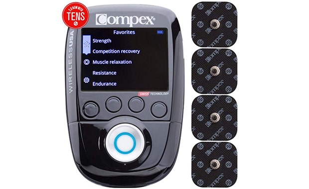Best Overall: Compex Wireless 2.0 Muscle Stimulator with TENS unit
