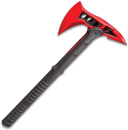 Most Sharp Tomahawk: M48 Red Tactical Tomahawk Axe with Snap-On Sheath
